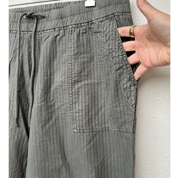 NWT James Perse Women’s Striped Utility Jogger Pants Green Sz 4 - Picture 5 of 14
